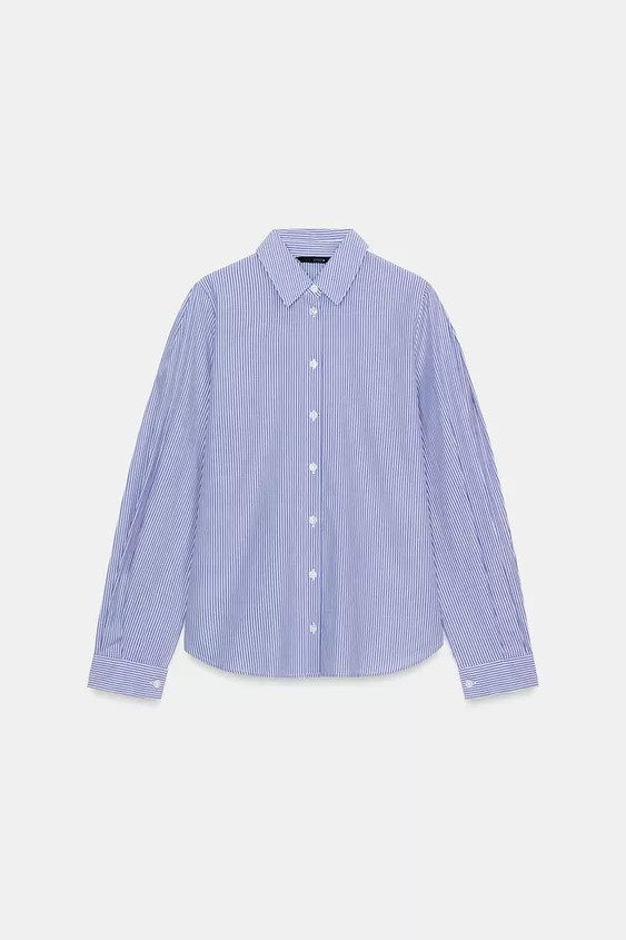 STRIPED COTTON SHIRT | Zara Canada