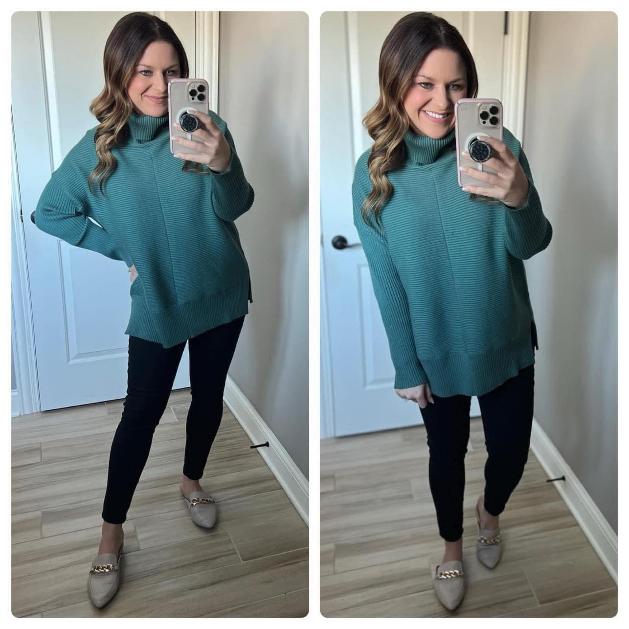 I wore this to see The Nutcracker with my daughter. It was freezing outside, so this kept me nice and warm. The material is soft and stretchy, and the turtleneck isn’t restricting. My black Levi’s are also linked.

#LTKfindsunder50 #LTKsalealert #LTKstyletip
