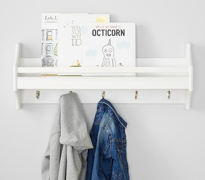 Collector's Shelf With Hooks | Pottery Barn Kids