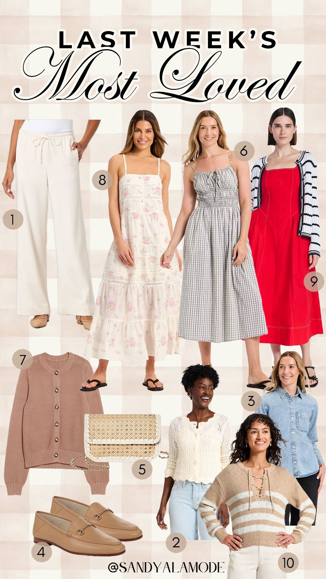 Last week’s best sellers. Weekly best sellers. Last week’s most loved items. Target finds. Target fashion. Target new arrivals. Target spring dress. Target aritiza inspired pull on pants. Target spring handbag. Neutral spring loafers. Old navy new arrivals. Spring sweater. Denim button down shirt. Walmart spring dress. Crochet knit spring cardigan  

#LTKstyletip #LTKfindsunder100 #LTKSeasonal