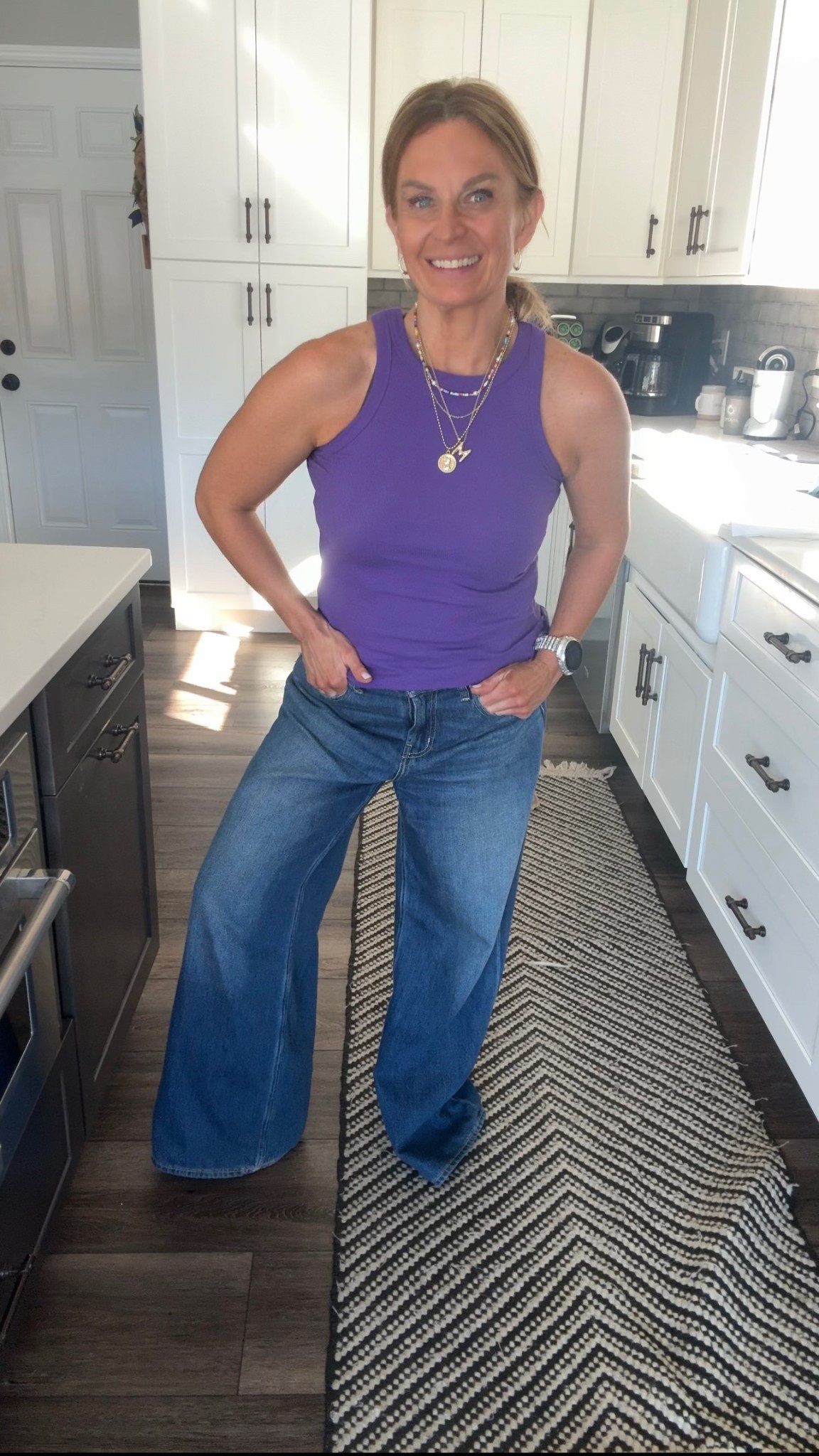 Suns Out Guns 💪 Out
Size medium - tank & jeans 

#LTKootd #LTKSpringSale #LTKOver40