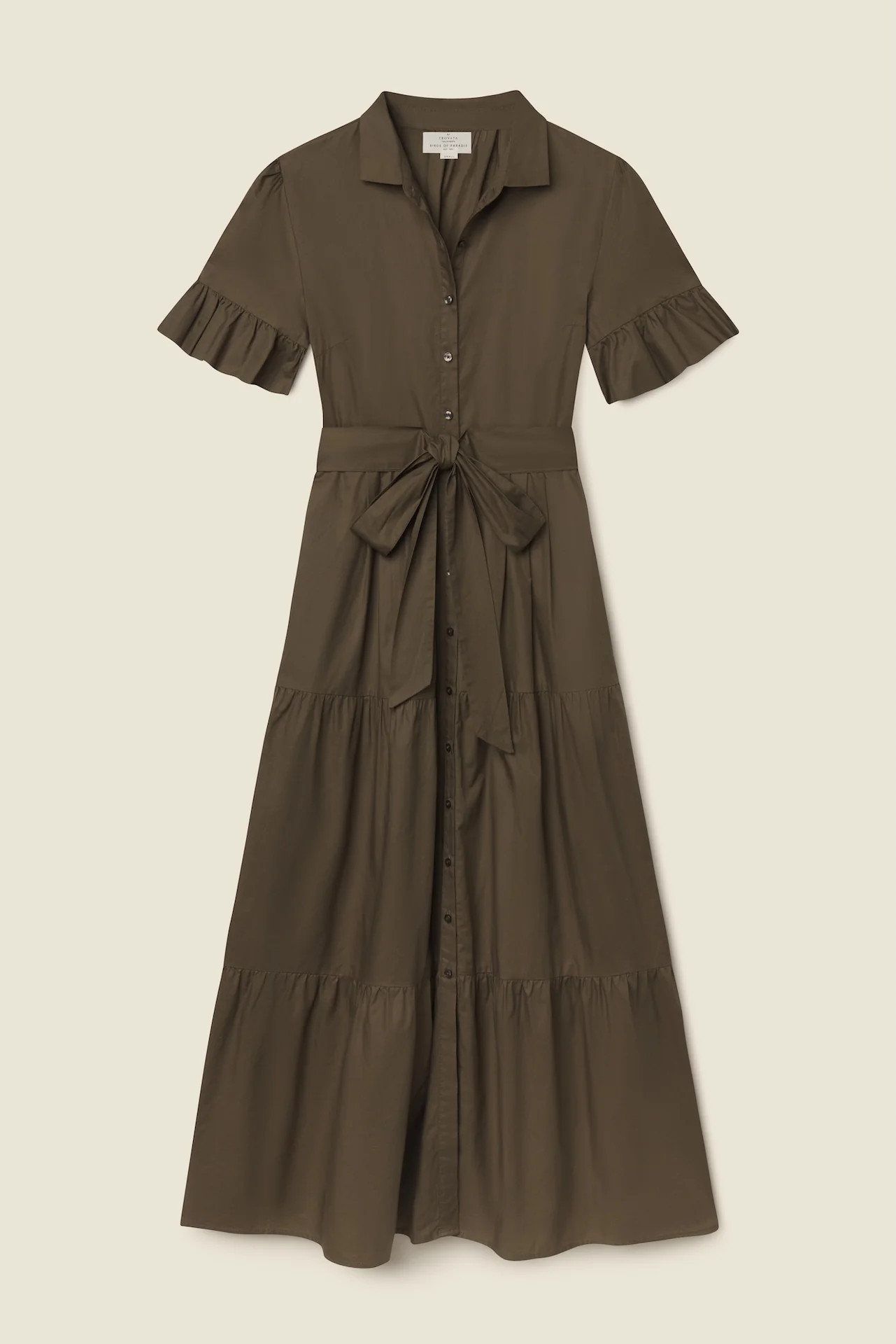Martine Dress Olive | TROVATA