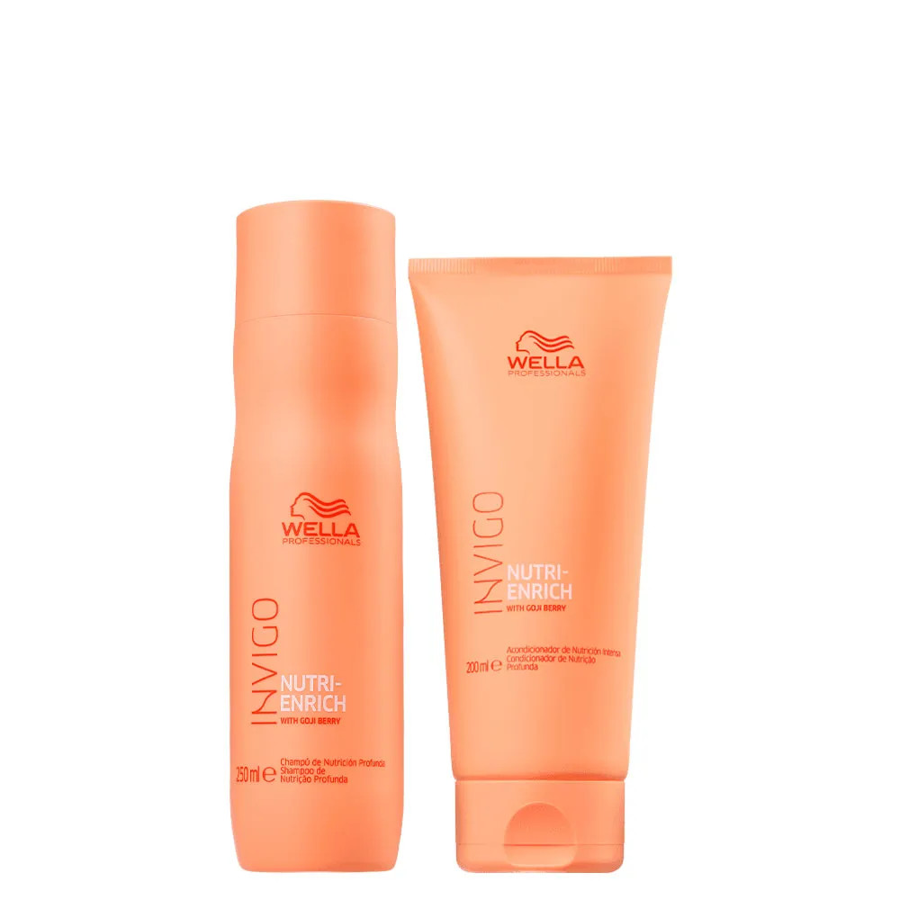 Kit Wella Professionals Invigo Nutri Enrich - Shampoo 250 ml + Condicionador 200 ml | Amobeleza (BR)