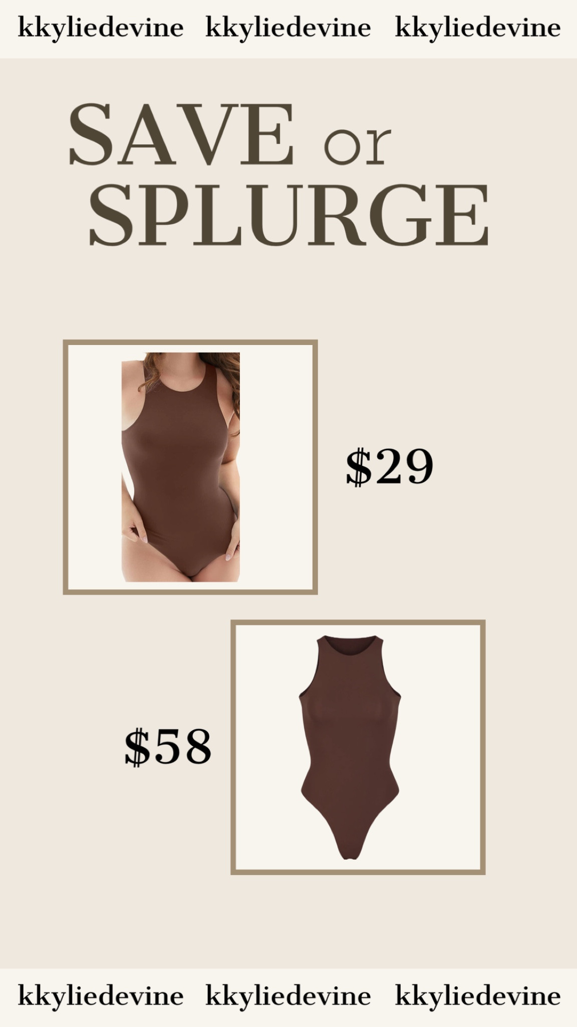 Save or Splurge? 🖤✨ skims, skims shapewear, bodysuit, neutral bodysuit, staple pieces 

#LTKfit #LTKunder50 #LTKsalealert