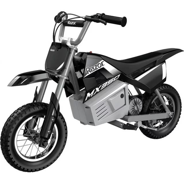 Razor Dirt Rocket MX350 - Black with Decals Included, 24V Electric-Powered Dirt Bike for Kids 13+ | Walmart (US)
