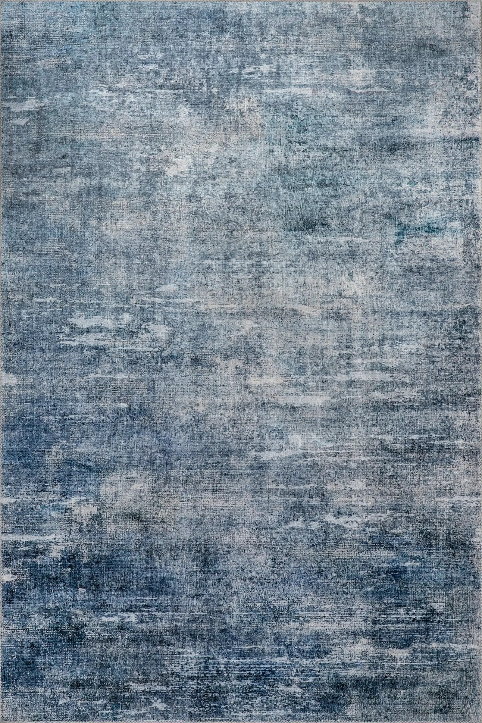Peggy Abstract Spill Proof Washable Rug | Blue | Rugs USA