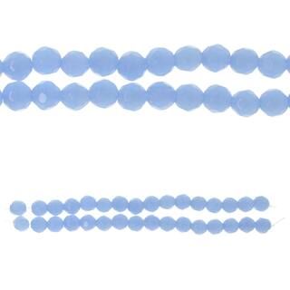 Bead Gallery® Opaque Aqua Faceted Glass Round Beads, 10mm | Michaels Stores