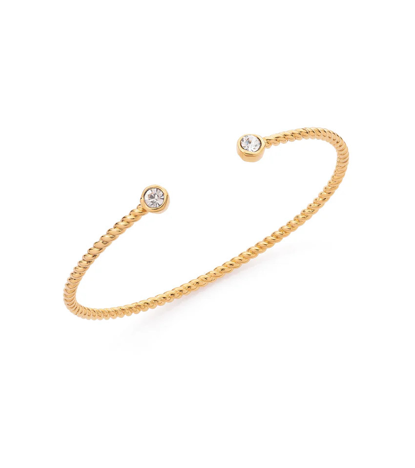 Crystal Rope Bangle (Gold) | Abbott Lyon