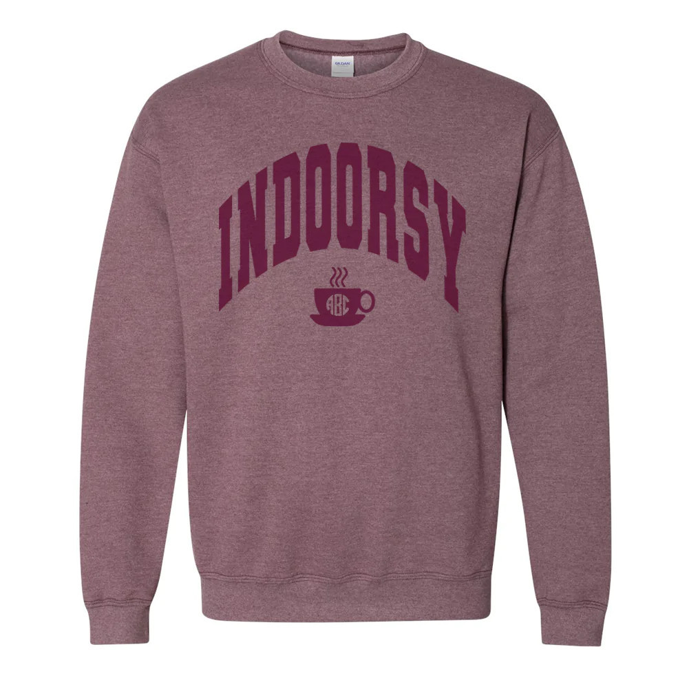 Monogrammed 'Indoorsy' Crewneck Sweatshirt | United Monograms