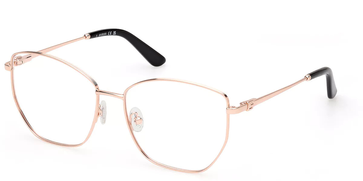 Guess GU2825 072 Women’s Glasses Rose-Gold Size 55 - Free Lenses - Blue Light Block Available | SmartBuyGlasses Global