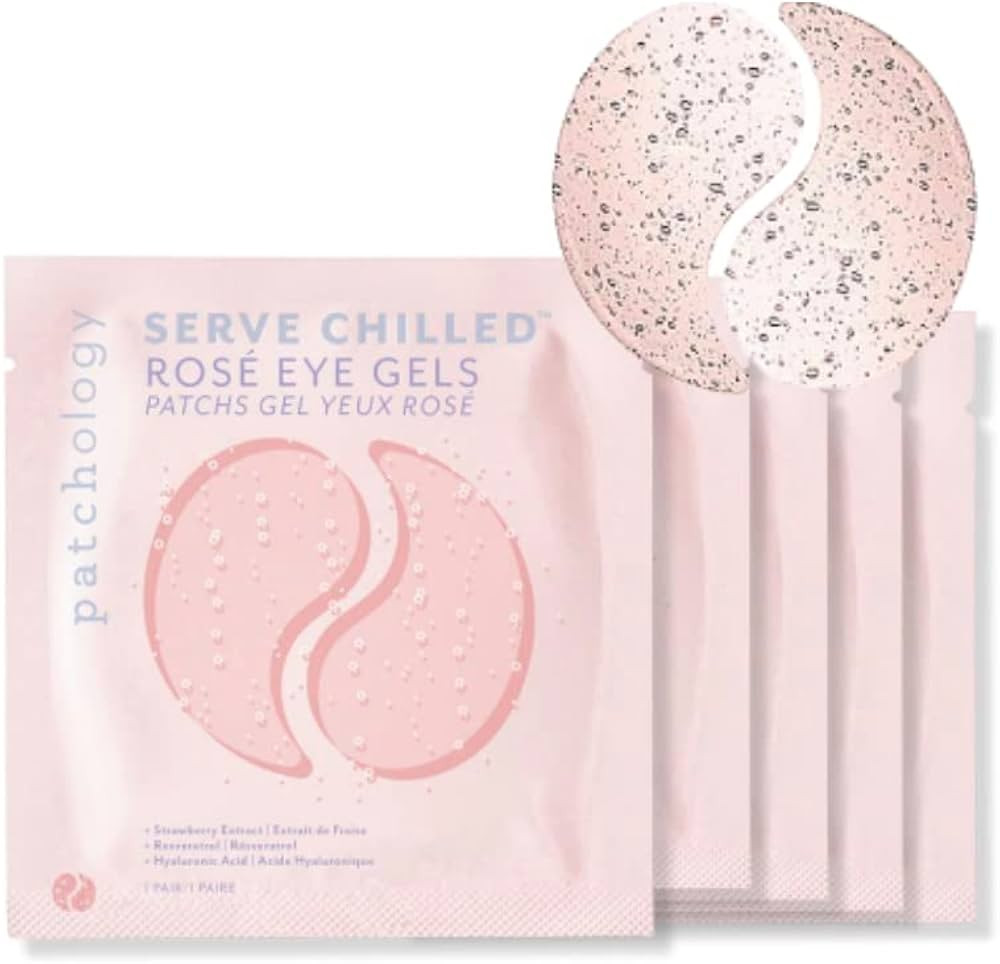 Patchology Serve Chilled Rosé Hydrating Under Eye Patches for Dark Circles, Under Eye Mask, Eye ... | Amazon (US)
