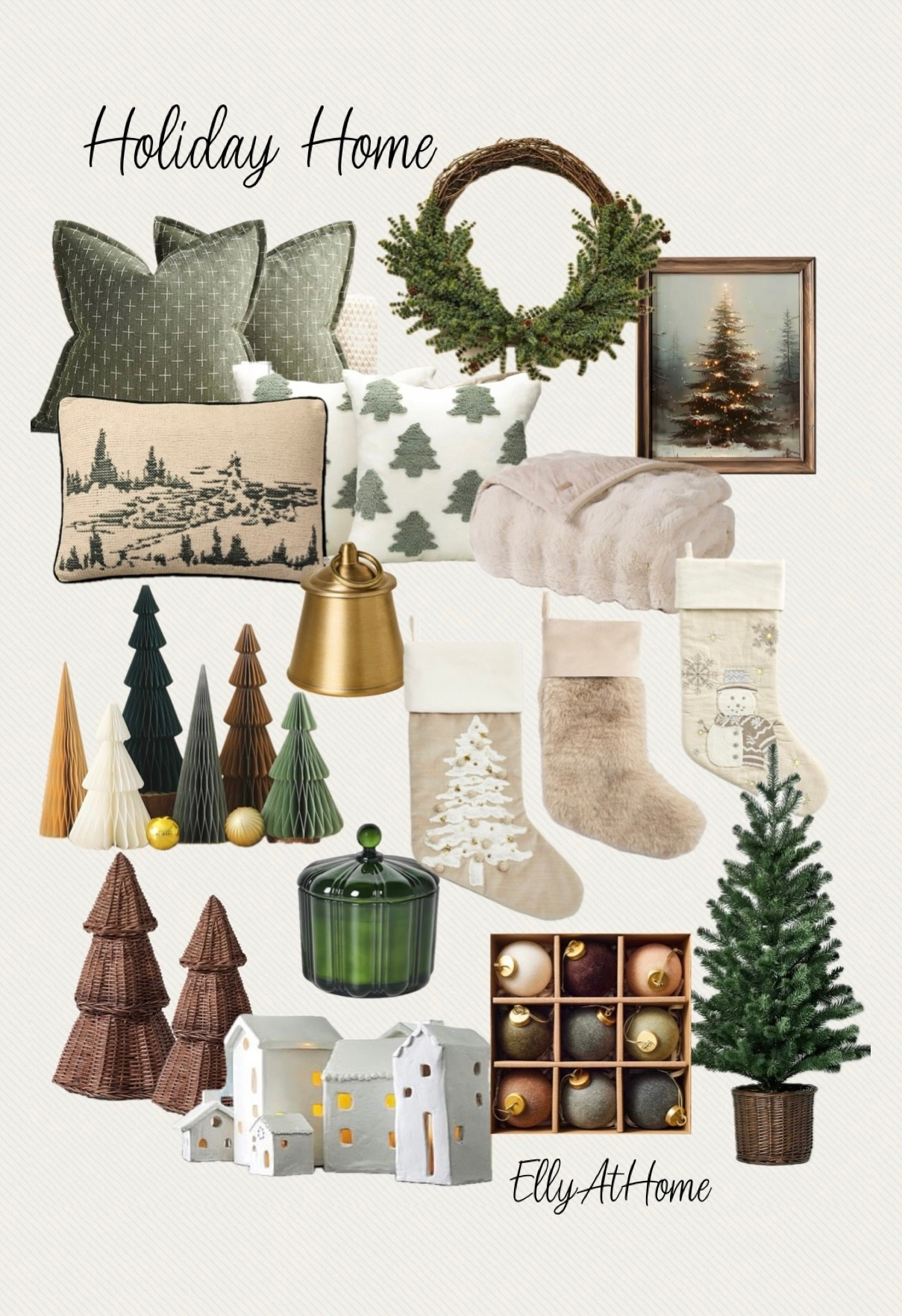 Holiday, Christmas home decor accessories, trees and wreaths. Amazon, Target, West Elm, Crate & Barrel, Pottery Barn, Walmart 

#LTKHome #LTKFindsUnder50 #LTKSeasonal