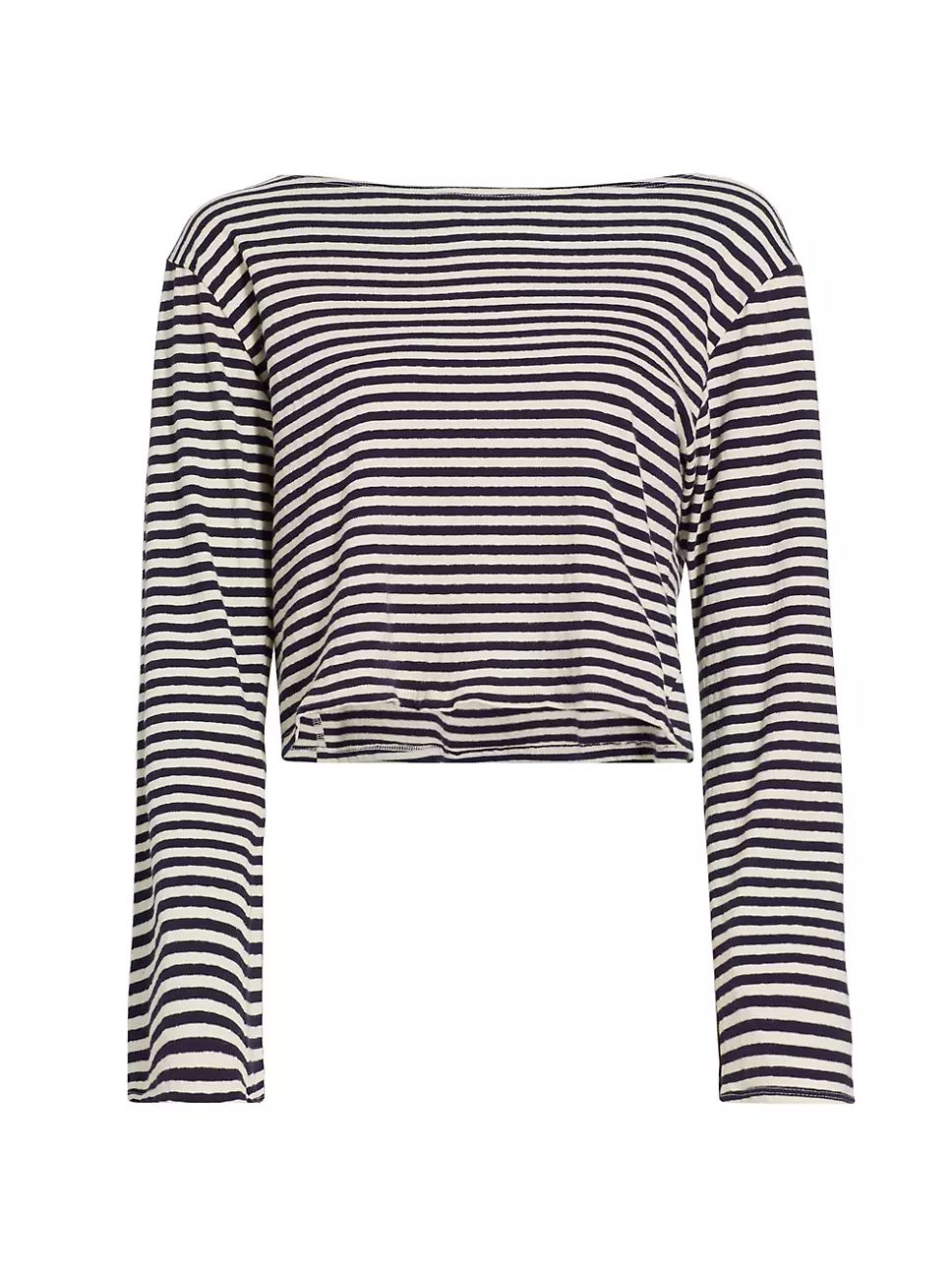 Skipper Cropped Striped Top | Saks Fifth Avenue