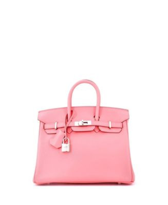 Pre-Owned HERMÈS Pre-Owned Hermes Birkin 25 Handbag Pink Swift with Palladium Hardware  | Bloomi... | Bloomingdale's (US)