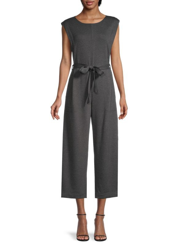 French Terry Waist-Tie Jumpsuit | Saks Fifth Avenue OFF 5TH