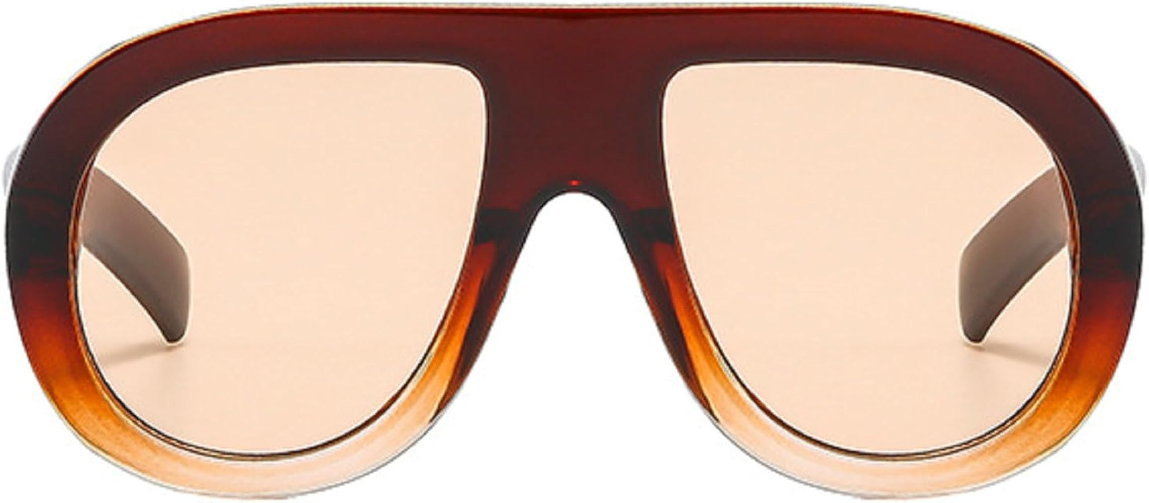 Popular Fashion Pilot Sunglasses Women Retro Chunky Designer Men Punk Gradient Shades UV400 Overs... | Amazon (US)