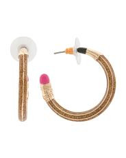 Pencil Hoop Earrings | TJ Maxx