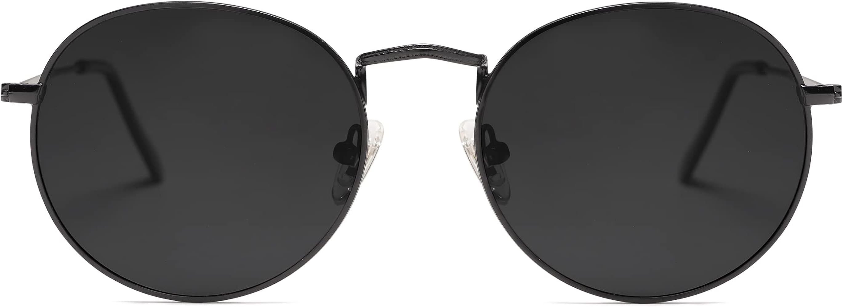 SOJOS Small Round Polarized Sunglasses for Women Men Classic Vintage Retro Shades UV400 | Amazon (US)
