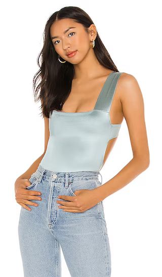 Free People X REVOLVE Oh She's Strappy Bodysuit in Blue. Size S, M, L. | Revolve Clothing (Global)