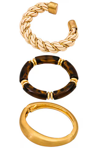 Josephine Bracelet Set in Beige | Revolve Clothing (Global)