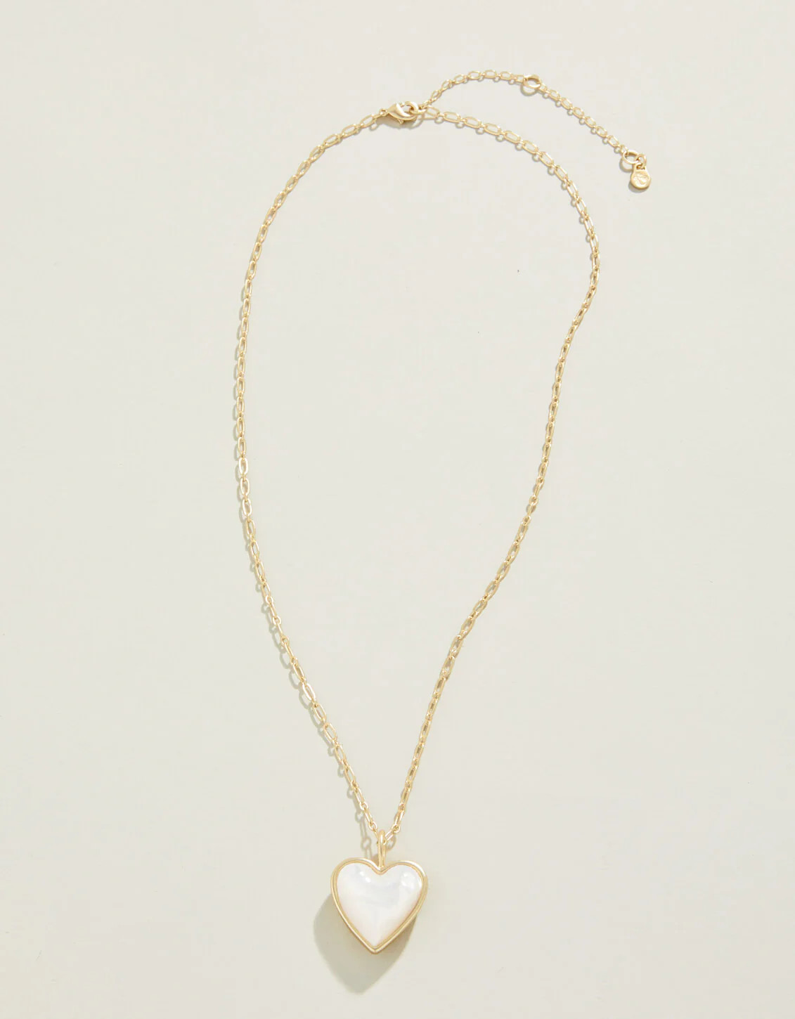 Full Heart Necklace 18" Mother-of-Pearl | Spartina 449
