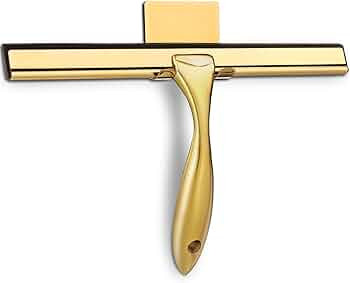 HIWARE All-Purpose Shower Squeegee for Shower Doors, Bathroom, Window and Car Glass - Brass, Stai... | Amazon (US)