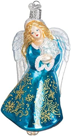 Old World Christmas Glistening Snowflake Angel Glass Blown Ornament for Christmas Tree, Handcraft... | Amazon (US)