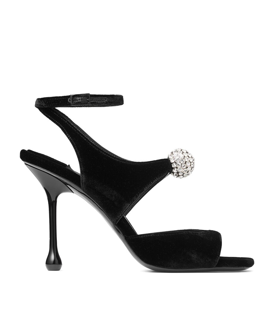 Orb 95 Velvet Heeled Sandals | Harrods