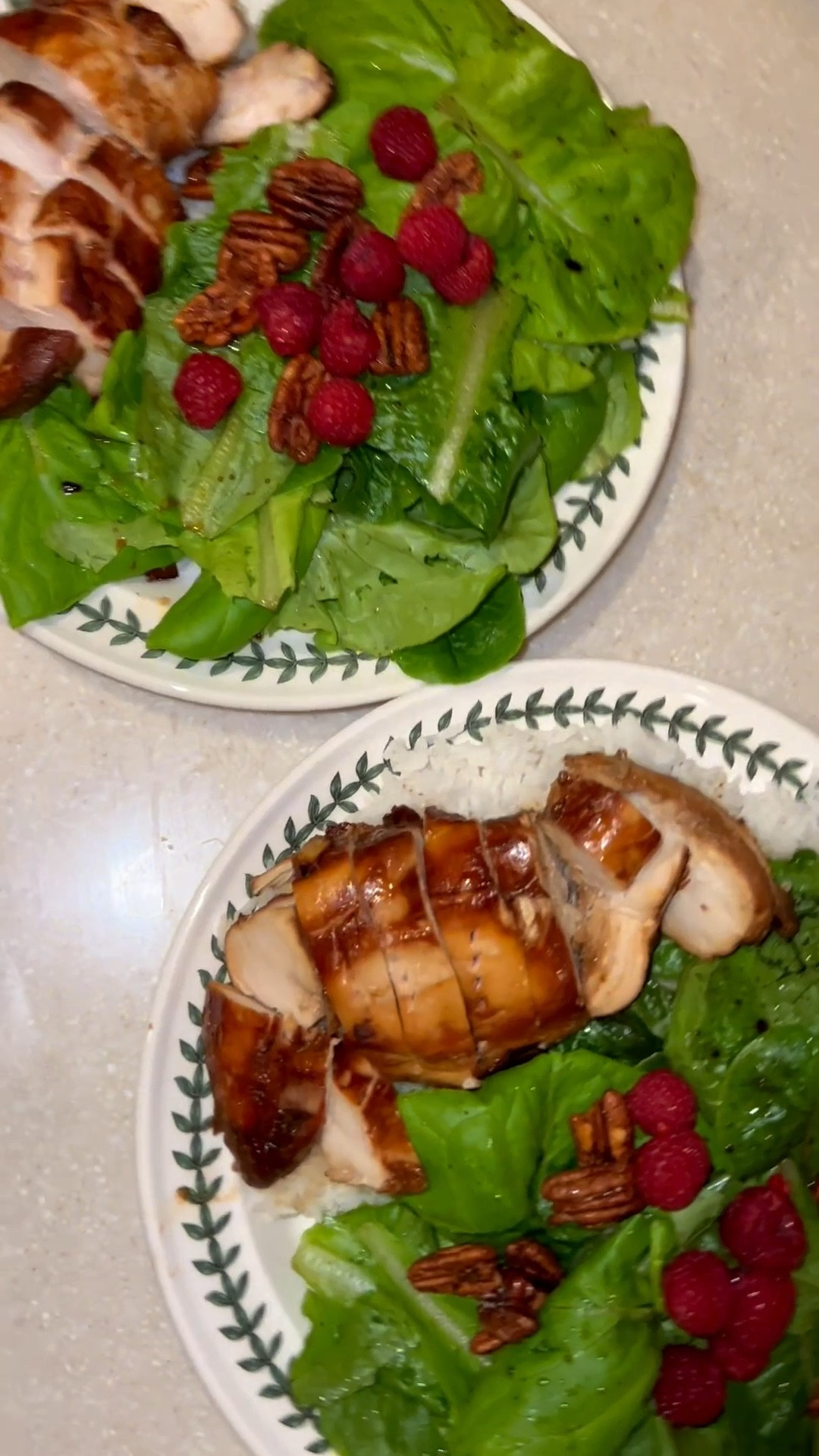 Pomegranate Romaine salad with teriyaki chicken and rice! An easy yet delicious dinner! 

The romaine for the salad was from our @Lettuce Grow towers! You can use my code GROWKKGROW to get 20% off a growing system now until Mothers Day!



#LTKmomlife #LTKMothersDay #LTKHome
