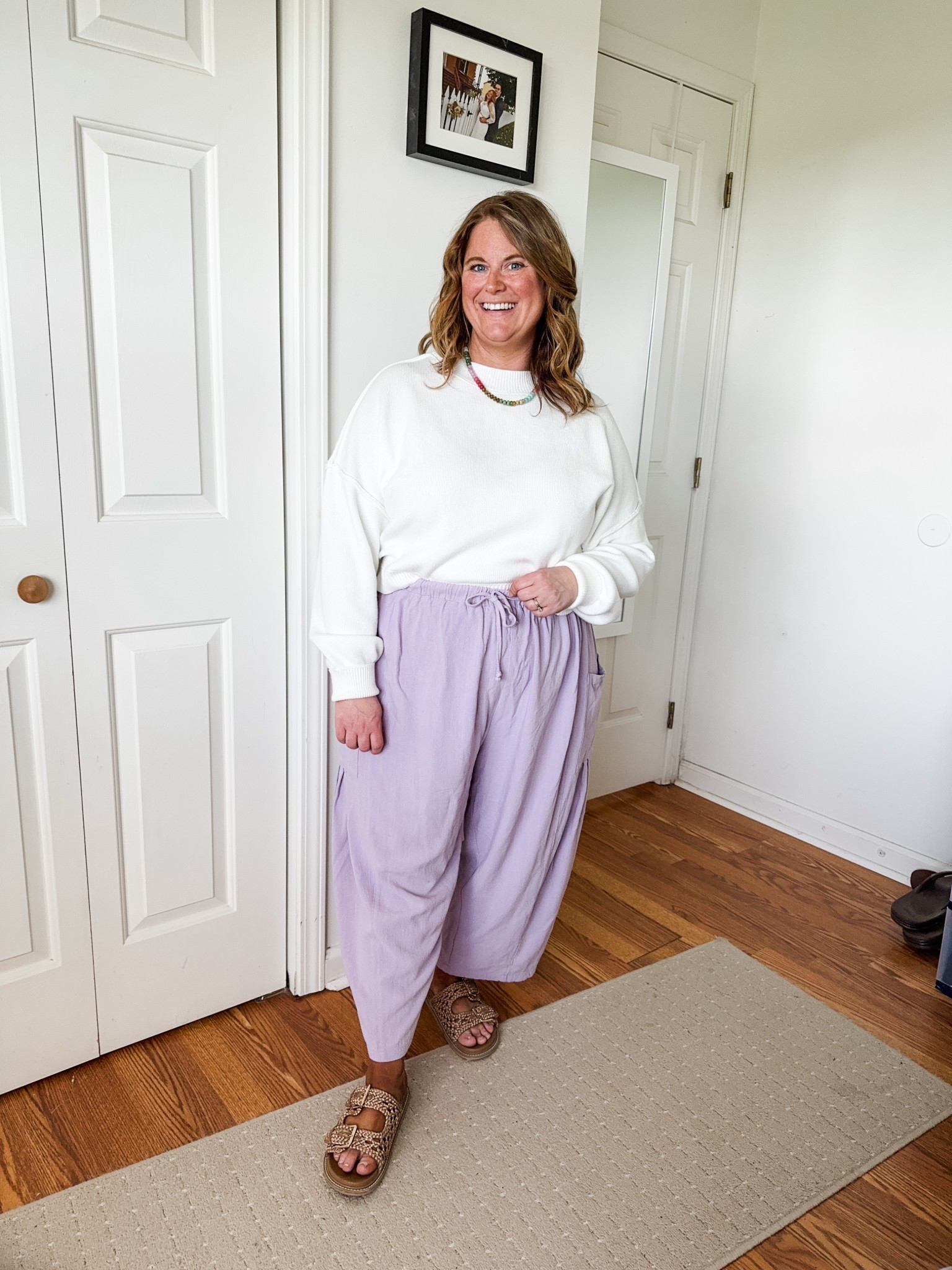 Spring outfit idea! Wearing an XL in the sweater and a large in the pants  

#LTKPetite #LTKFindsUnder50 #LTKMidsize