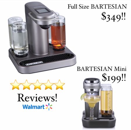 Bartesian & Bartesian Mini now at Walmart and on Rollback!!  You won’t find these anywhere more affordable and they make GREAT Christmas or wedding gifts! 

Drinks, alcohol, BARTESIAN pod, drink machine, bar machine, gifts for her, gifts for him, basement bar, game night.

#LTKwedding #LTKhome #LTKSeasonal