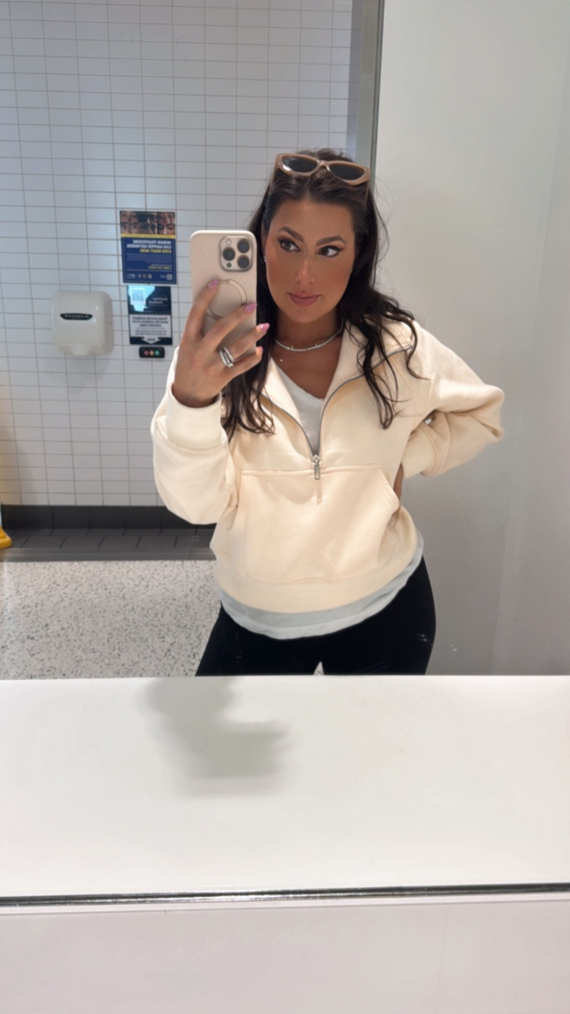 Airport look and this cozy half zip 

#LTKTravel #LTKStyleTip #LTKSummerEdit