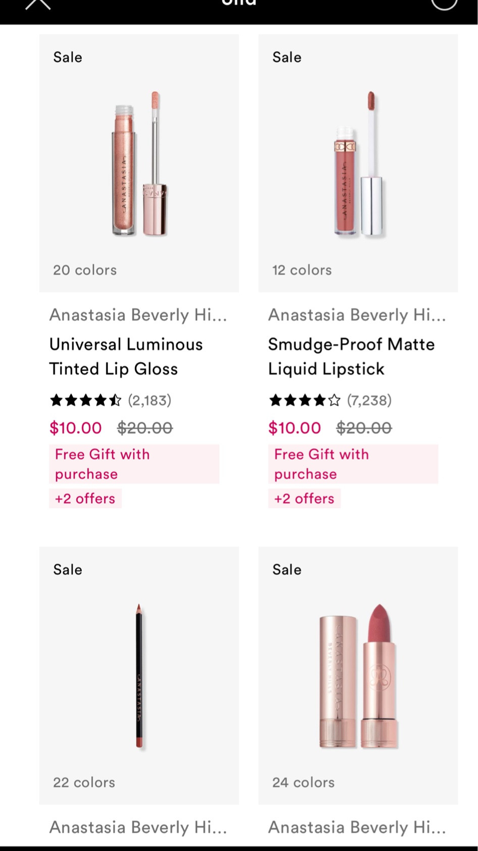 ABH lip products 50% off! #ulta #lips #lipstick #lipliner #beautysale #makeup

#LTKsalealert #LTKbeauty #LTKfindsunder50