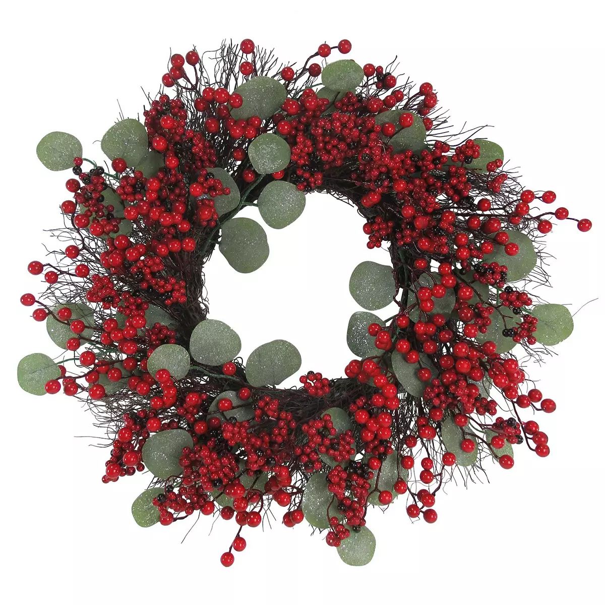 St. Nicholas Square® Eucalyptus & Berry Artificial Christmas Wreath | Kohl's