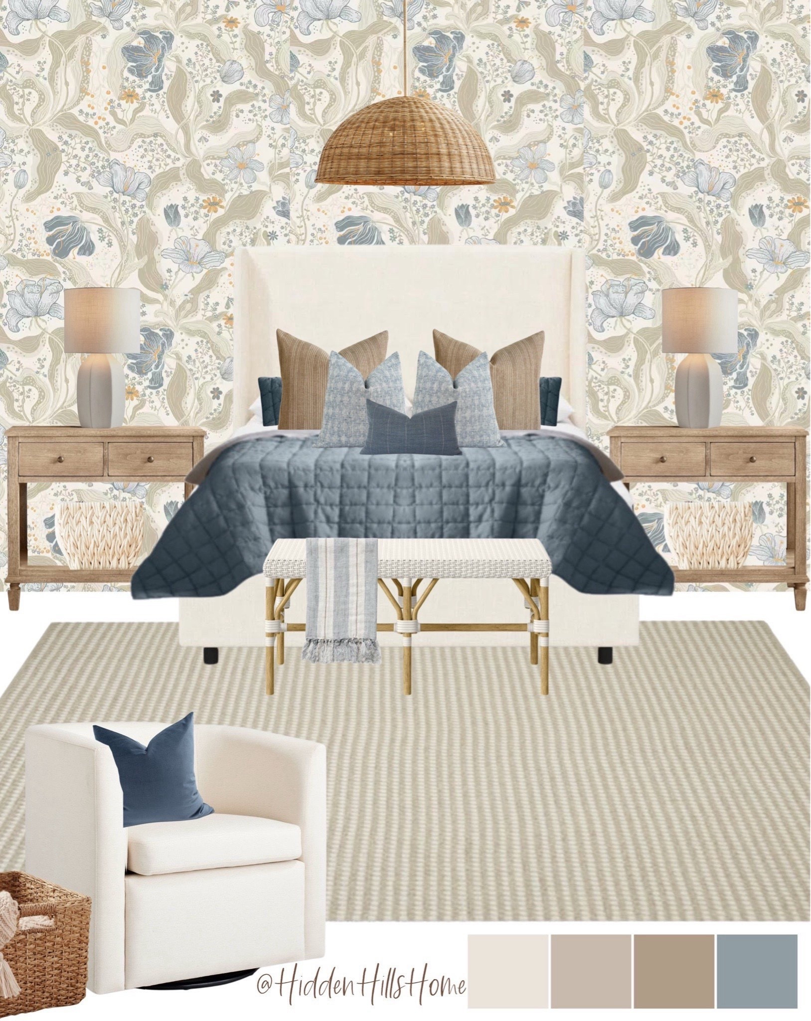 Teen girls bedroom mood board, modern classic girls room design, wallpaper for girls bedroom, upholstered bed #girls


#LTKKids #LTKGiftGuide #LTKHome