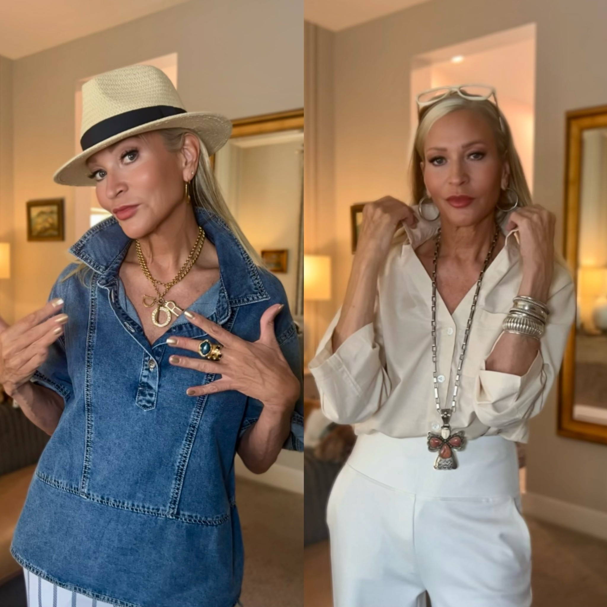 Cute summer tops - BOTH under $37.

#LTKOver40 #LTKdayinmylife