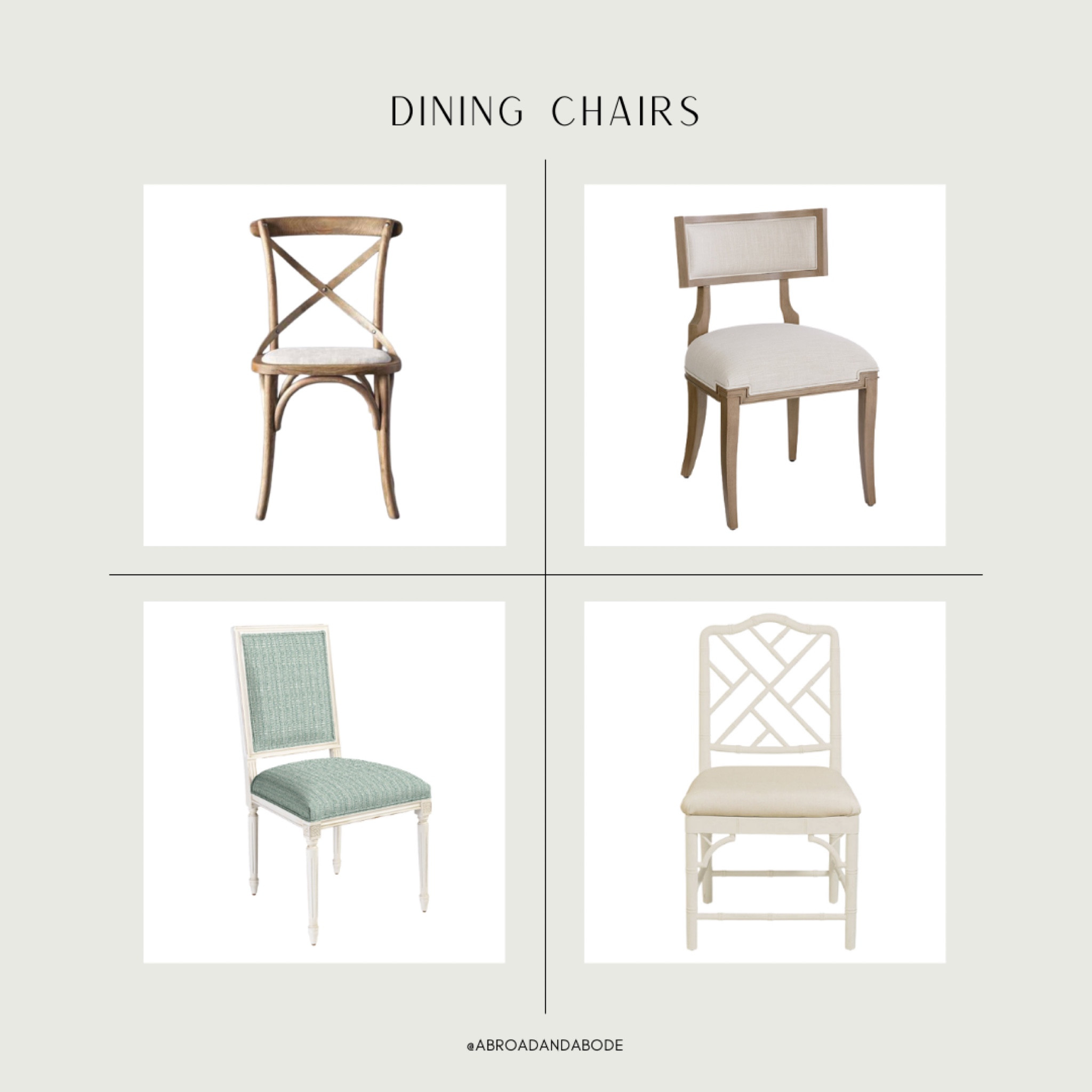 Dining chairs for every home decor style! 

Dining chairs, dining table, dining room, dining room decor, classic home, Ballard designs

#LTKhome #LTKunder50 #LTKunder100
