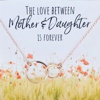 Mother's Day Jewelry - Daughter Gift For Mom From Daughter, Linked Circle Necklace, Connected Circles, Gift | Etsy (US)