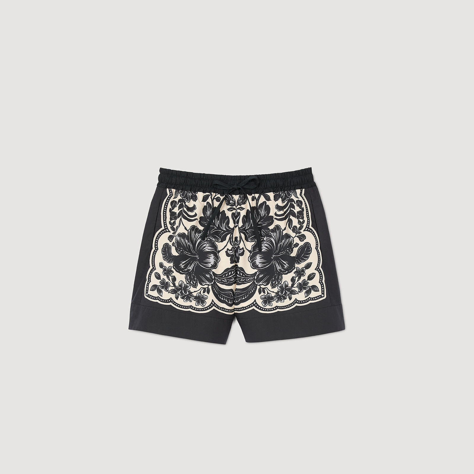 Floral print shorts | Sandro US | Sandro-Paris US