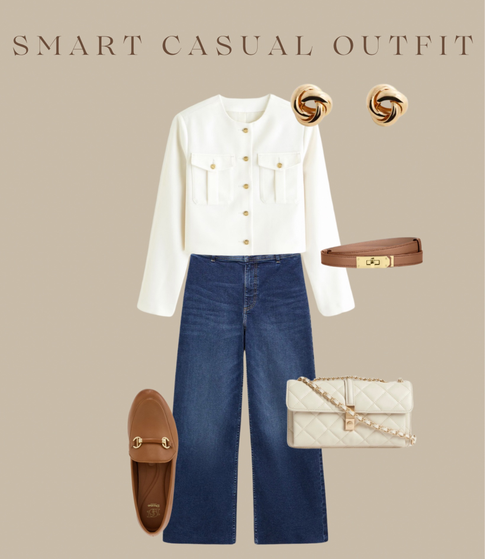 Smart casual outfit idea 🤍

#LTKfindsunder50 #LTKSpringSale #LTKSeasonal