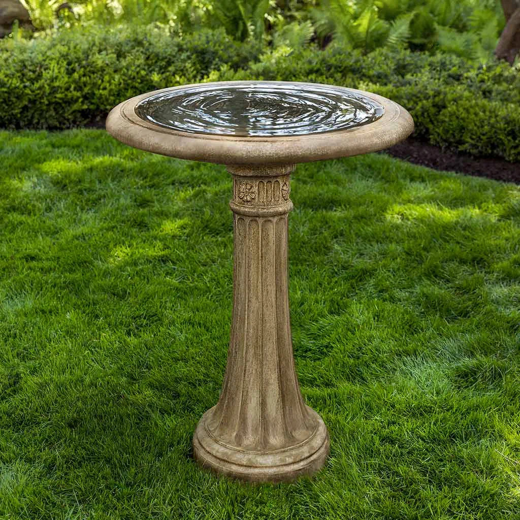 Chestnut Hill Concrete Pedestal Birdbath | Wayfair North America