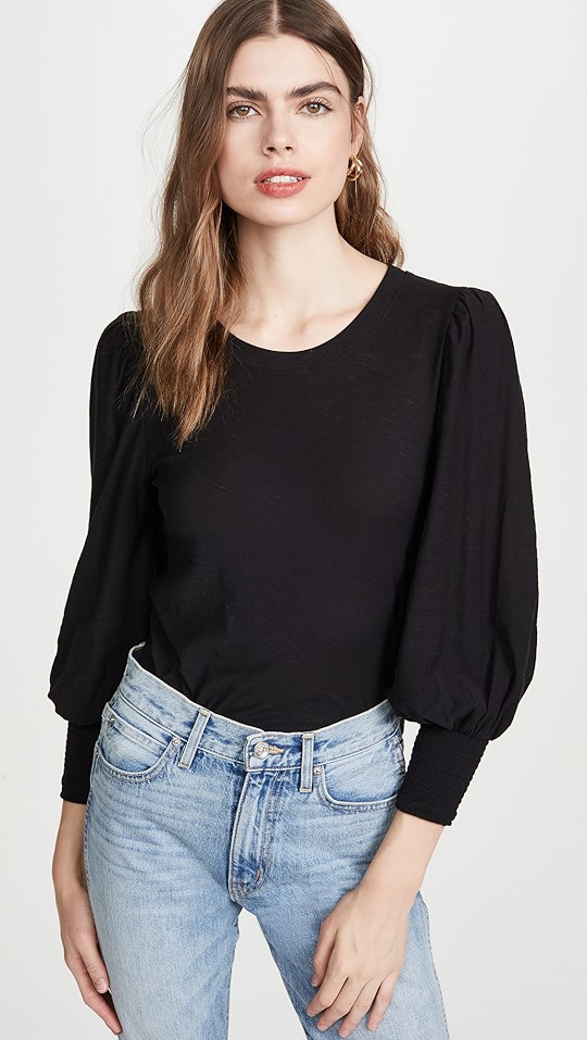 Nation LTD Loren Smocked Tee | SHOPBOP | Shopbop