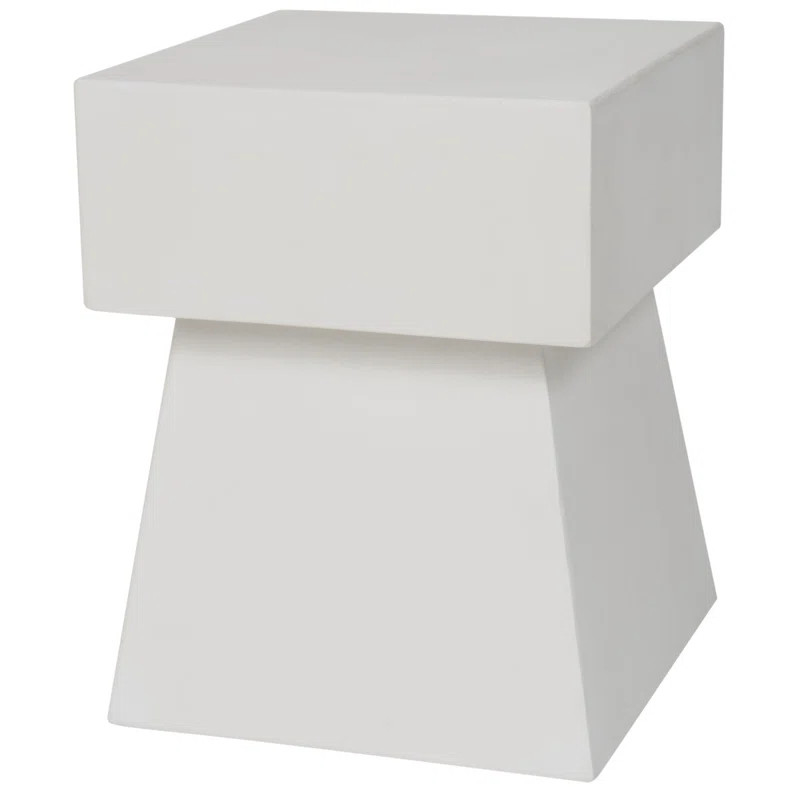 Kazir 18.1'' Tall Concrete Pedestal End Table | Wayfair North America