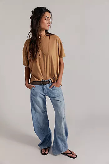 We The Free Breezy Denim Pull-On Jeans | Free People (Global - UK&FR Excluded)