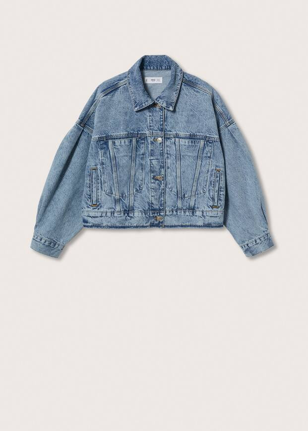 Blouson denim brodé | MANGO (FR)