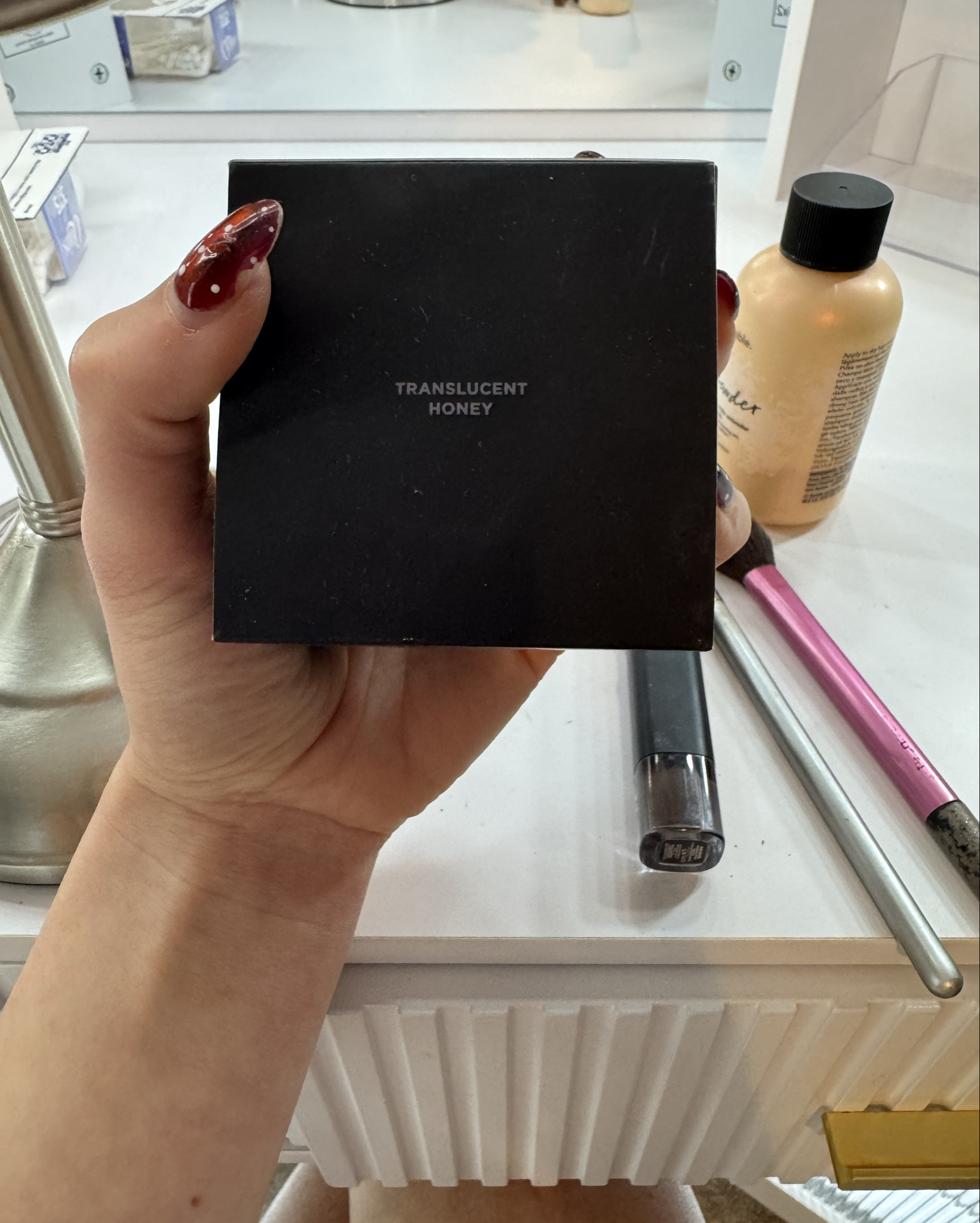 favorite face powder 🫶

Obsessed with this Laura Mercier translucent powder in honey 💋

Just replenished my stock. Nothing like a good Ulta run to lift the spirits 💕

#LTKselfcare #LTKBeauty #LTKSaleAlert