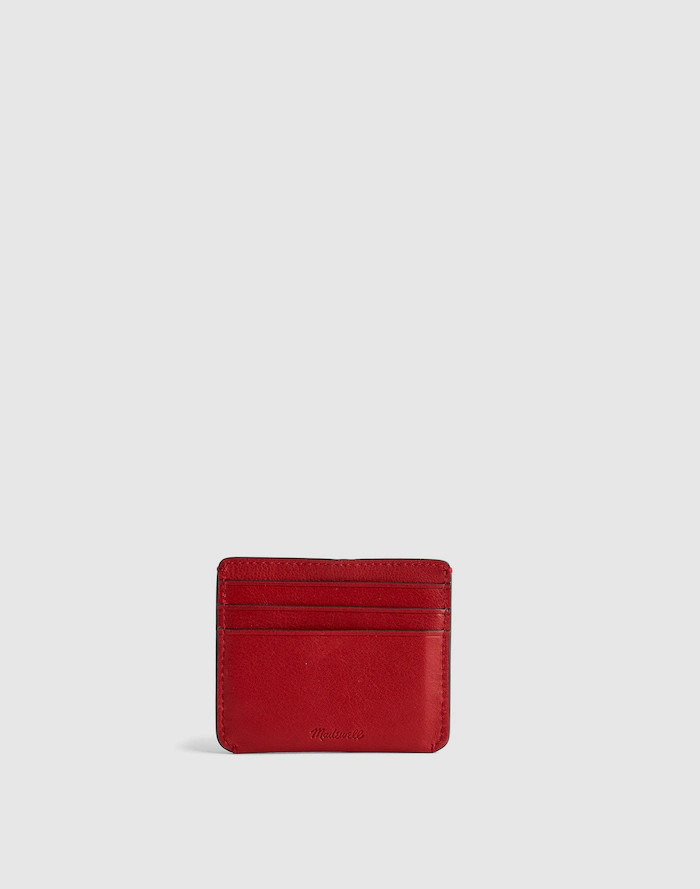 Curved Card Case in Leather | Madewell