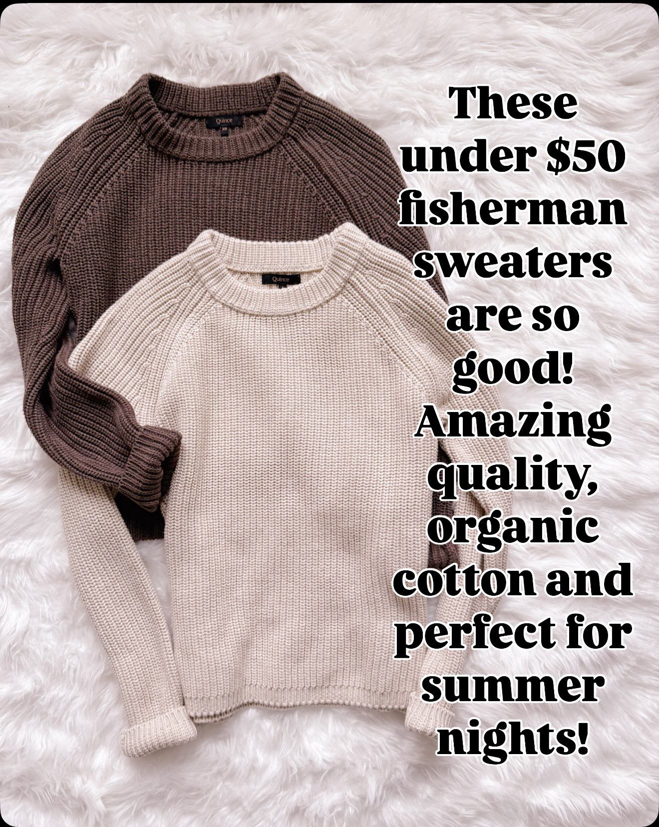 These fisherman sweaters feel so high quality and I keep reaching for them on cooler nights.

fisherman sweater women, cotton knit sweater, lightweight sweater, summer nights outfit, spring sweaters, women over 40 style, casual outfit ideas, neutral outfits, everyday outfits, capsule wardrobe staples, affordable fashion finds, cozy knit sweater

#LTKTravel #LTKmomlife #LTKOver40