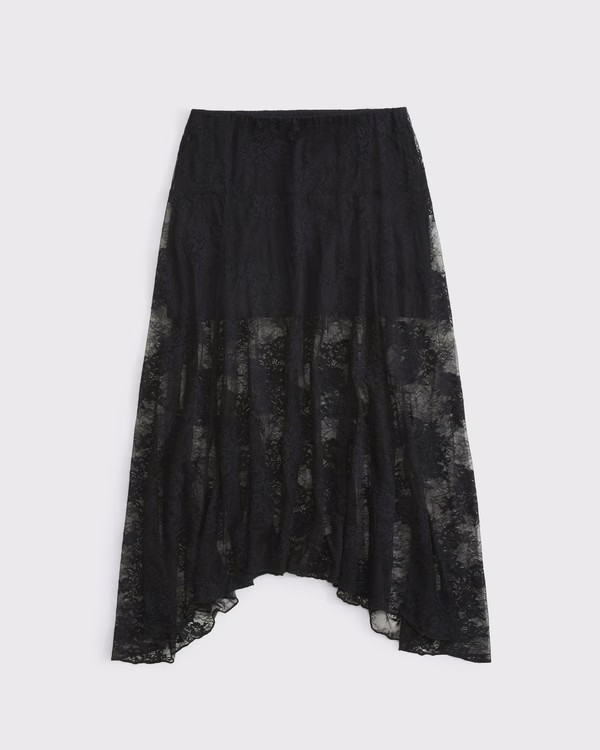 Women's Lace Godet Maxi Skirt | Women's Clearance | Abercrombie.com | Abercrombie & Fitch (US)