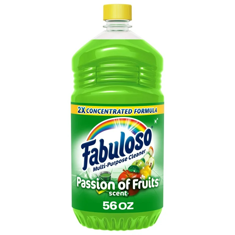 Fabuloso Multi-Purpose Cleaner, 2X Concentrated Formula, Passion of Fruits Scent, 56 oz | Walmart (US)